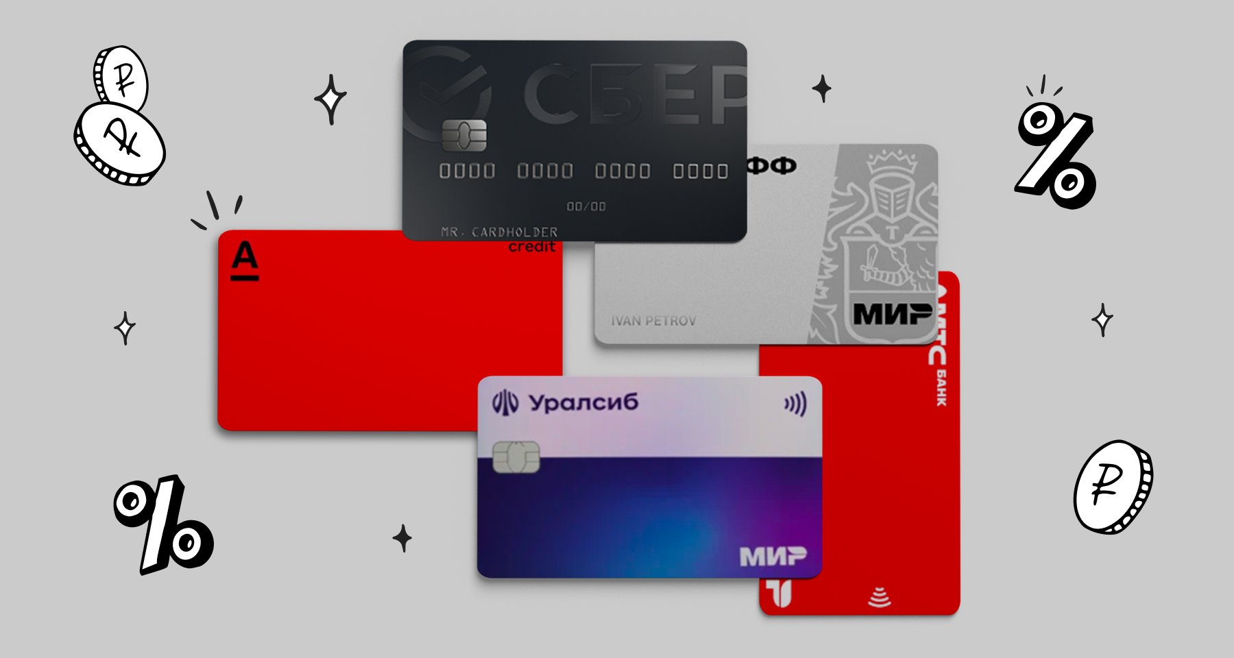 Пять кредитных карт ноября по версии пользователей Банки.ру